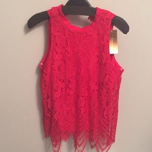 New with tag red top